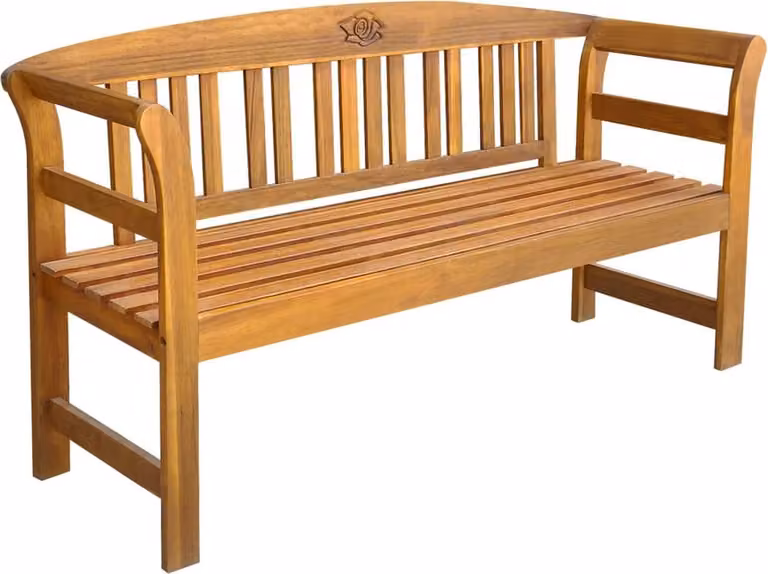 The Living Store Panca da giardino 157 cm in legno massiccio di acacia