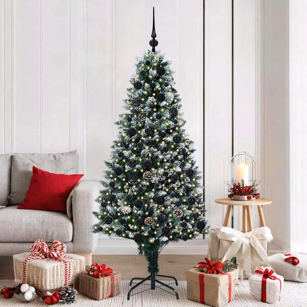 Maison Exclusive - Albero di Natale artificiale con 300 LED e supporto verde 180 cm