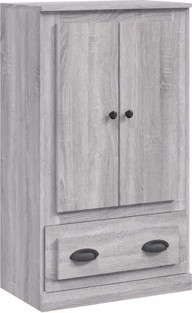 Credenza Buffet da pranzo in Legno Multistrato Grigio Sonoma L: 60 cm, P: 35,5 cm, H: 103,5 cm