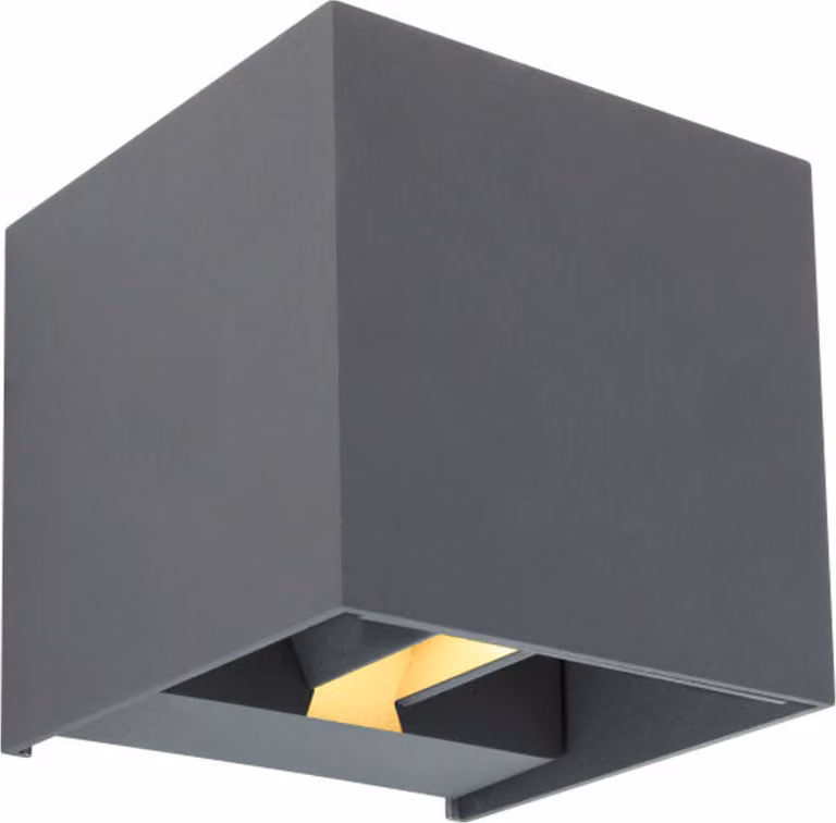 Globo Lighting luce per esterni in alluminio pressofuso antracite, 2x LED