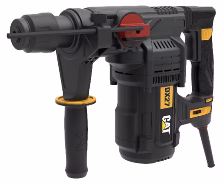 Martello perforatore CAT DX27, 1500W, sistema SDS-Plus, energia d'impatto 5.0J, capacità di foratura 32mm, 4 funzioni