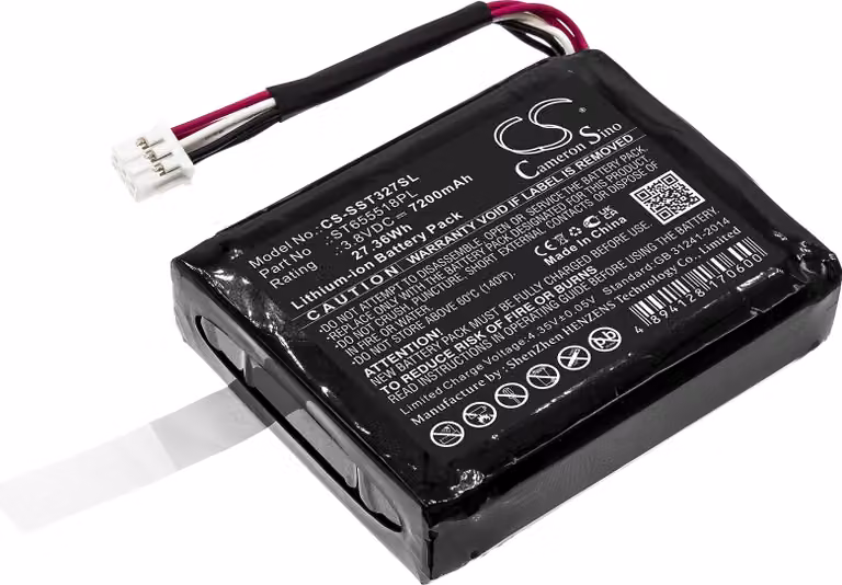 TECHTEK Batteria compatibile con [Senter] ST103, ST327 sostituisce ST655518PL