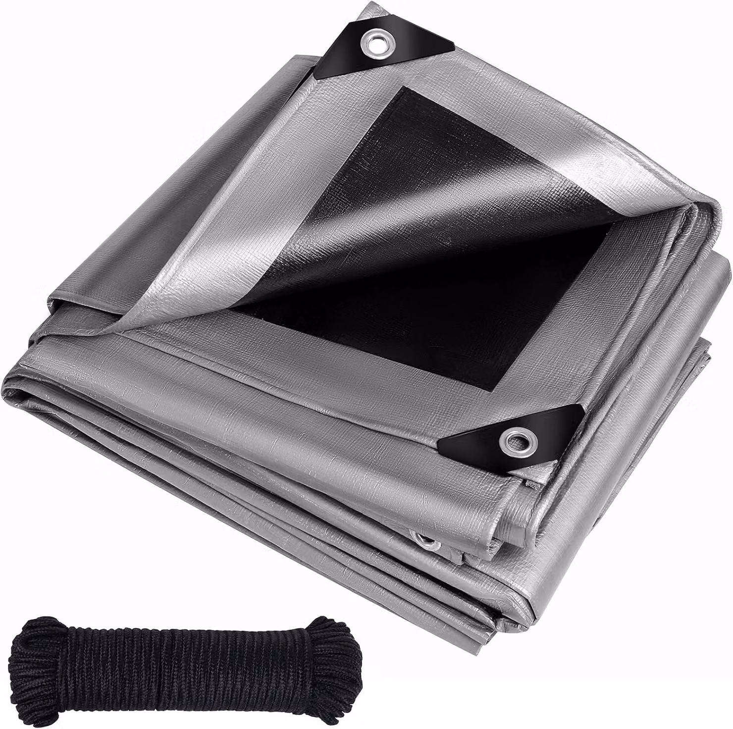 Telo protettivo, dimensioni 2 x 4 metri, 260 g/m², impermeabile, resistente allo strappo, stabilizzato contro i raggi UV, ideale per proteggere i mobili da giardino