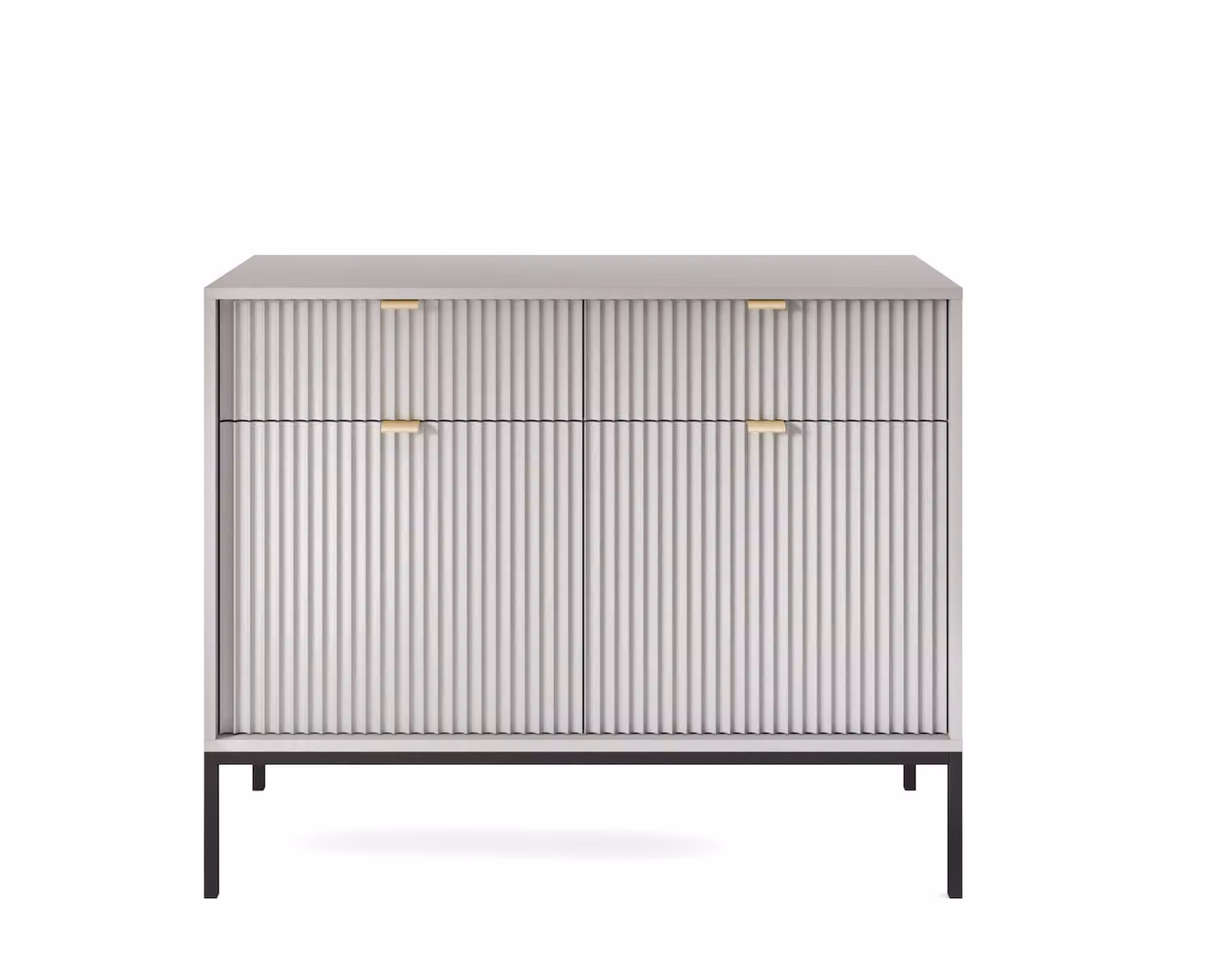 Cassettiera grigia, dimensioni: 104 cm x 83 cm x 39 cm