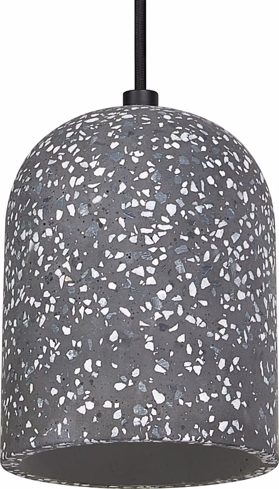 OSRAM Decor Pill lampada a sospensione decorativa con paralume a forma di pillola, 150 mm, con attacco E27, in terrazzo nero, IP20