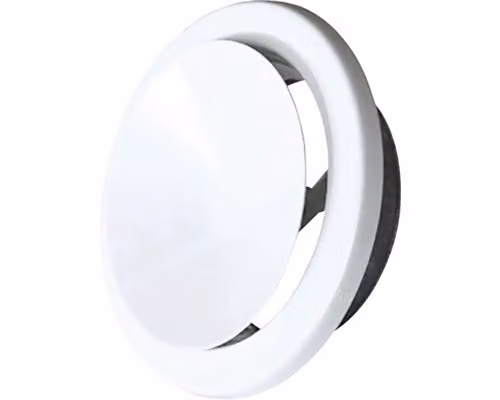Piastra di ventilazione di scarico 100 mm bianco