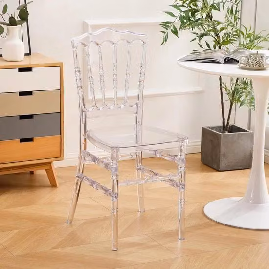 Sedia Napoleon trasparente - Ergonomica e ripiegabile - 1 pezzo - Acrilico