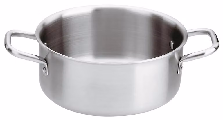 Casseruola Bassa Serie 2500 3-Ply in trimetallo inox-alluminio-inox per induzione, diam.28cm