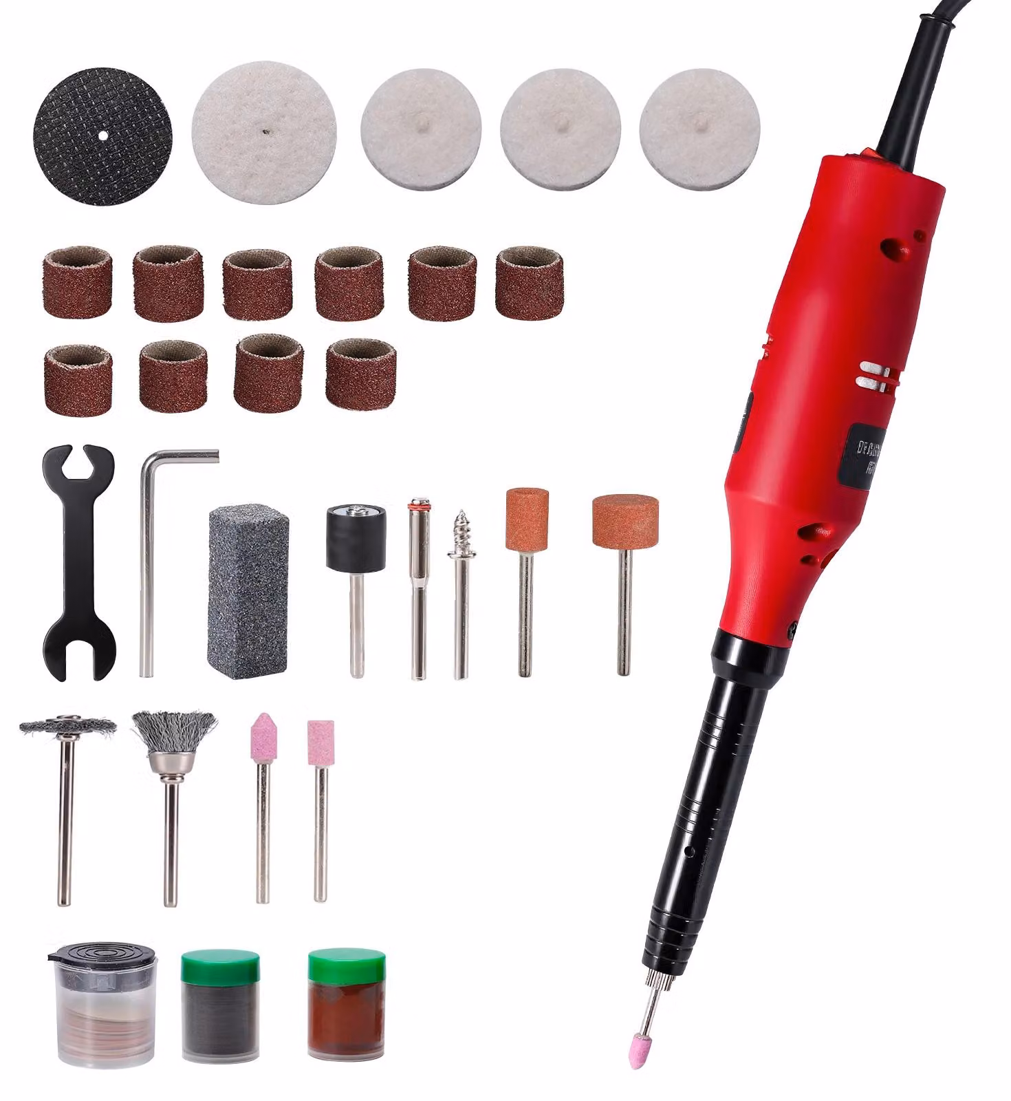 Smerigliatrice angolare elettrica - Utensile rotante per incisione - 130 W - 10.000 giri/min - Per uso domestico - Senza batteria