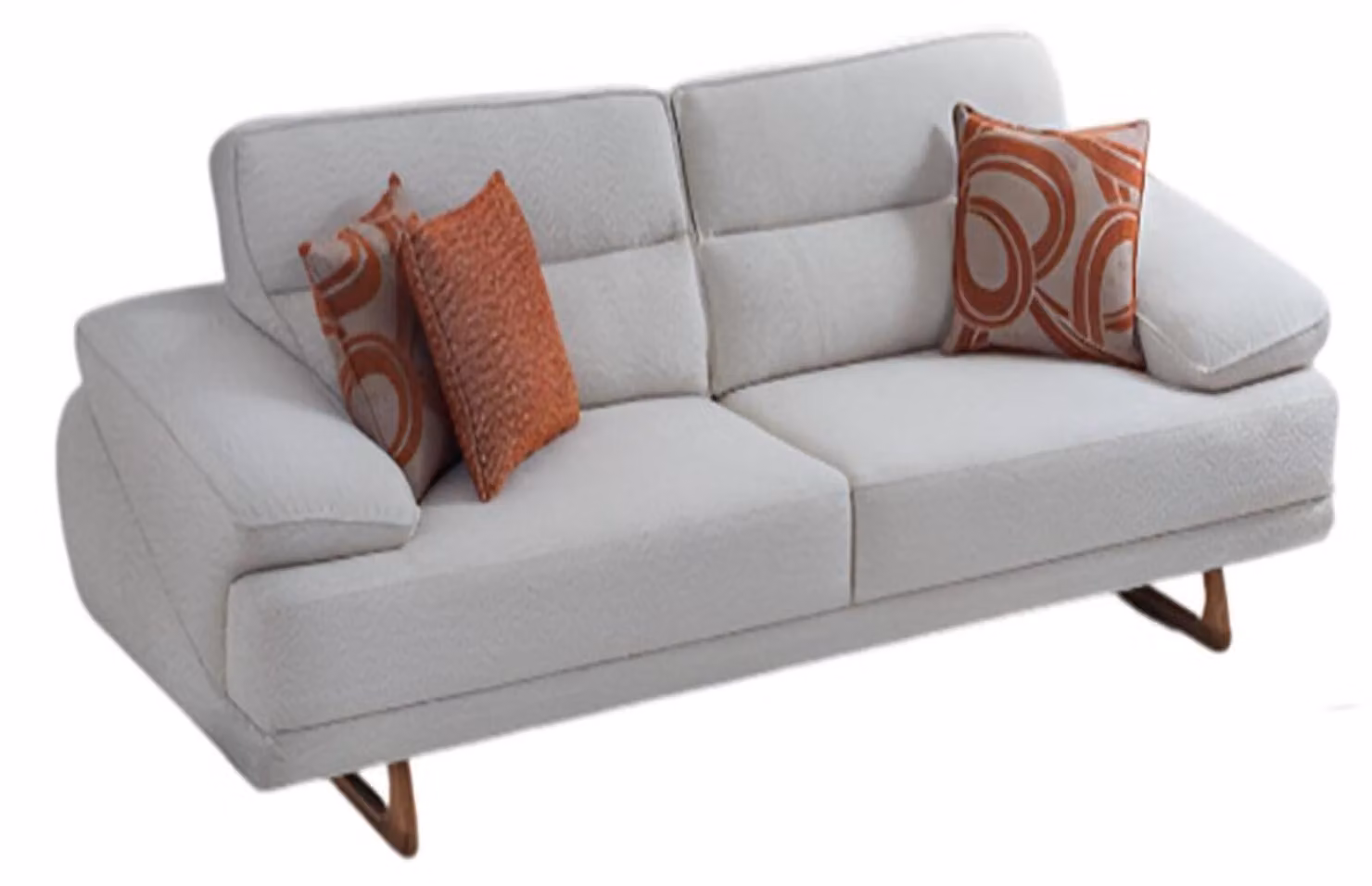 Stilvolles Polstersofa Designer Wohnzimmer 3-Sitzer Textilcouch
