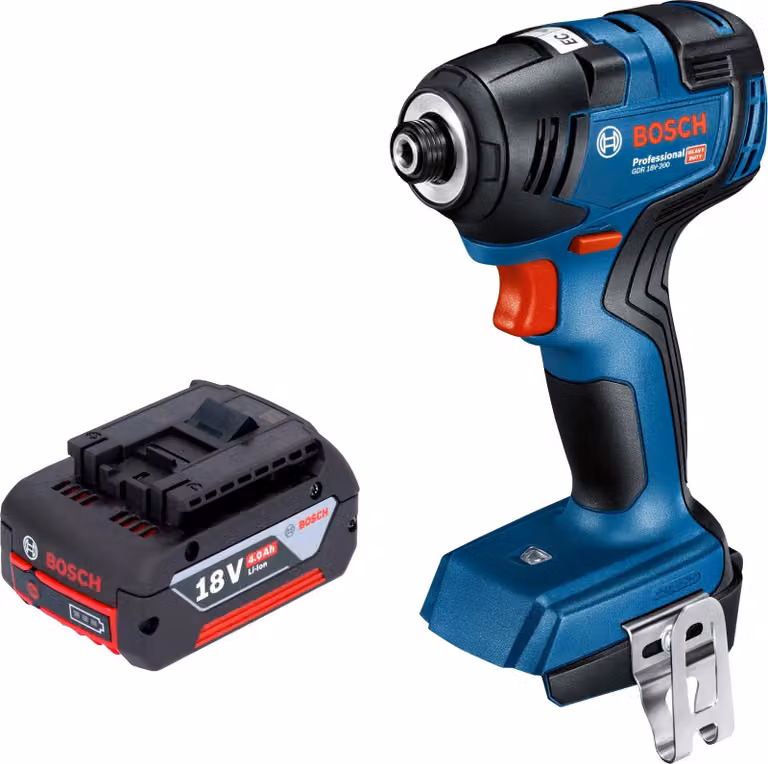 Avvitatore a impatto a batteria Bosch GDR 18V-200 Professional 18 V 200 Nm Brushless + 1 batteria da 4,0 Ah - senza caricabatterie