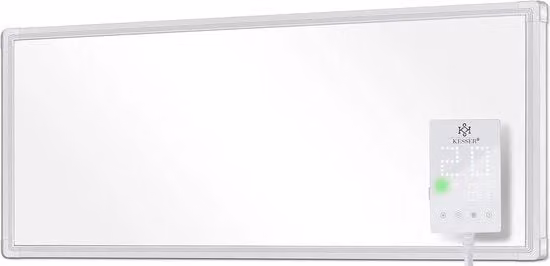 Pannello di Riscaldamento a Infrarossi con Termoregolatore e Comando a Distanza - 800W Riscaldamento a Parete per Ogni Ambiente