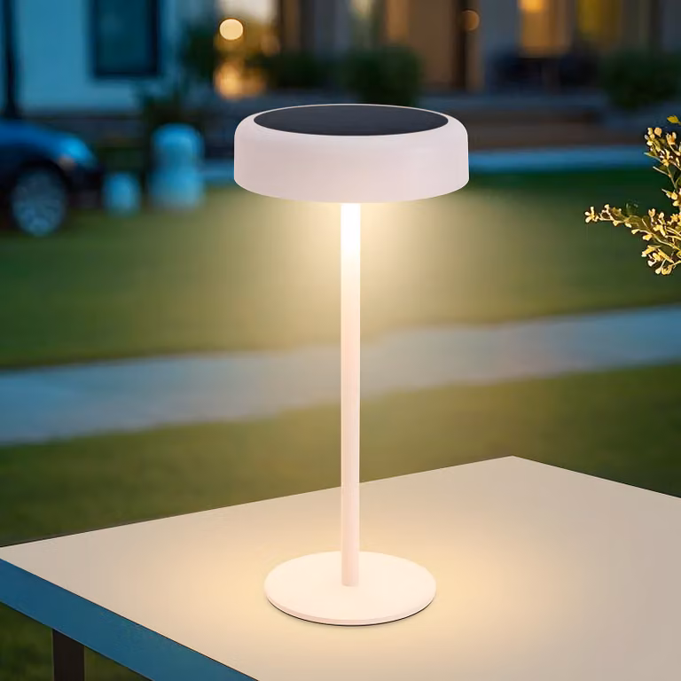 ZMH Lampada da Tavolo Batteria Solare Lampada da Letto Led Lampada da Tavolo Cordless 3600mhA Ricaricabile Touch Dimmerabile Lampada Bianca con Batteria USB Lampade Solari per Soggiorno Moderno Camera da Letto Esterna