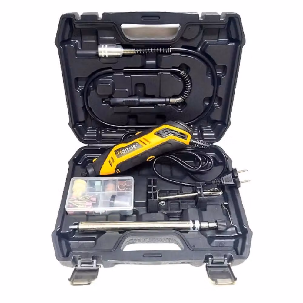 Kit Mini Trapano Elettrico Rotativo Trade Ox con Accessori Giallo P801208 – 2