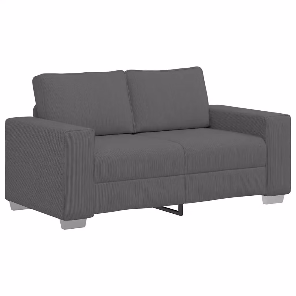 Divanetto moderno vidaXL in velluto grigio L: 160 cm, P: 77 cm, H: 82 cm – 2