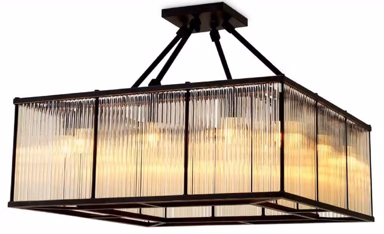 Casa Padrino plafoniera per soggiorno bronzo 80 cm
