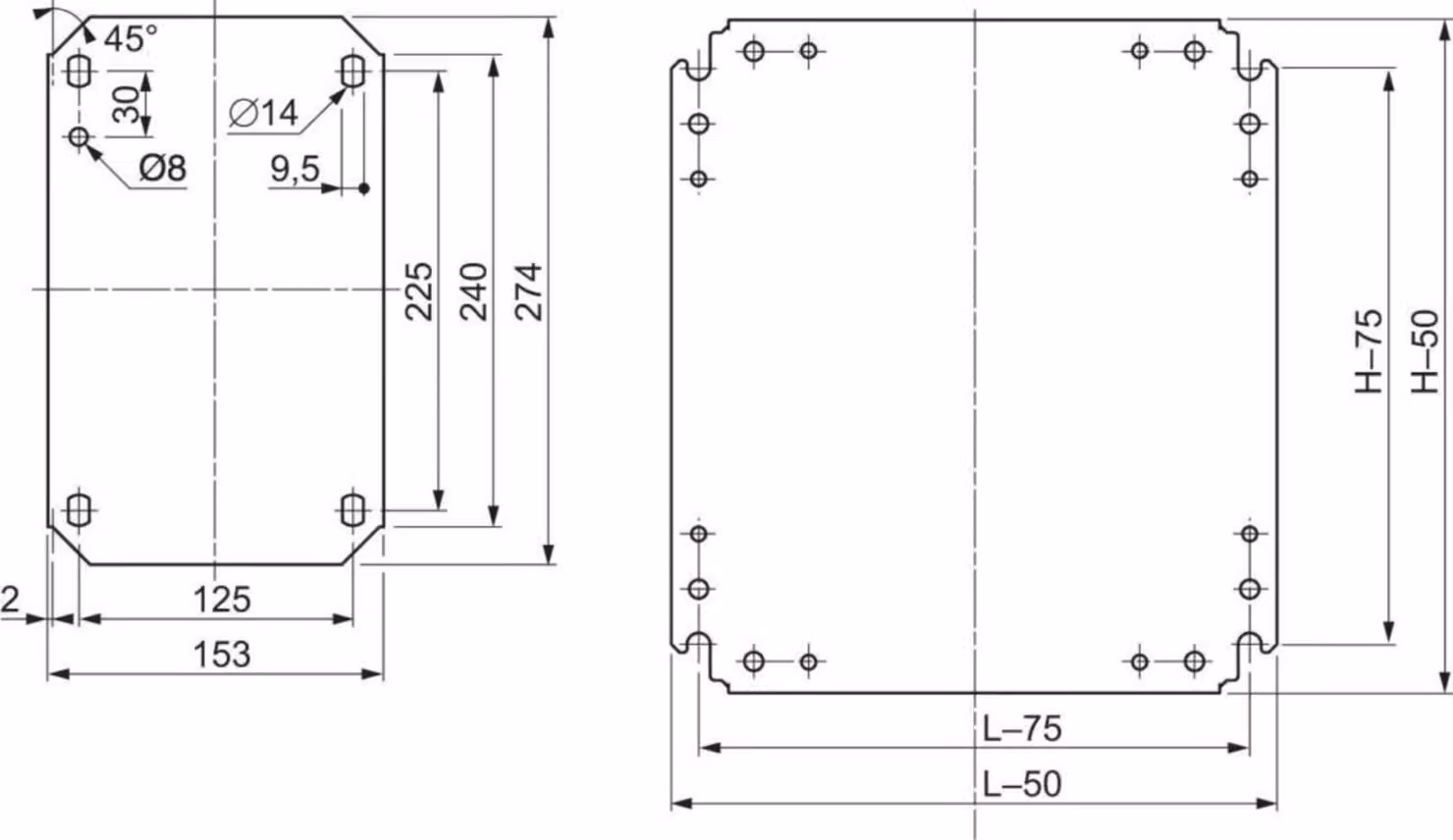 Piastra di montaggio Schneider Electric NSYMM76