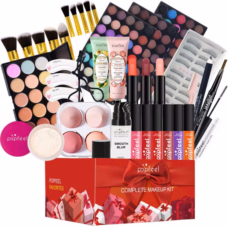 Set completo di trucchi per donna, con calendario dell'Avvento