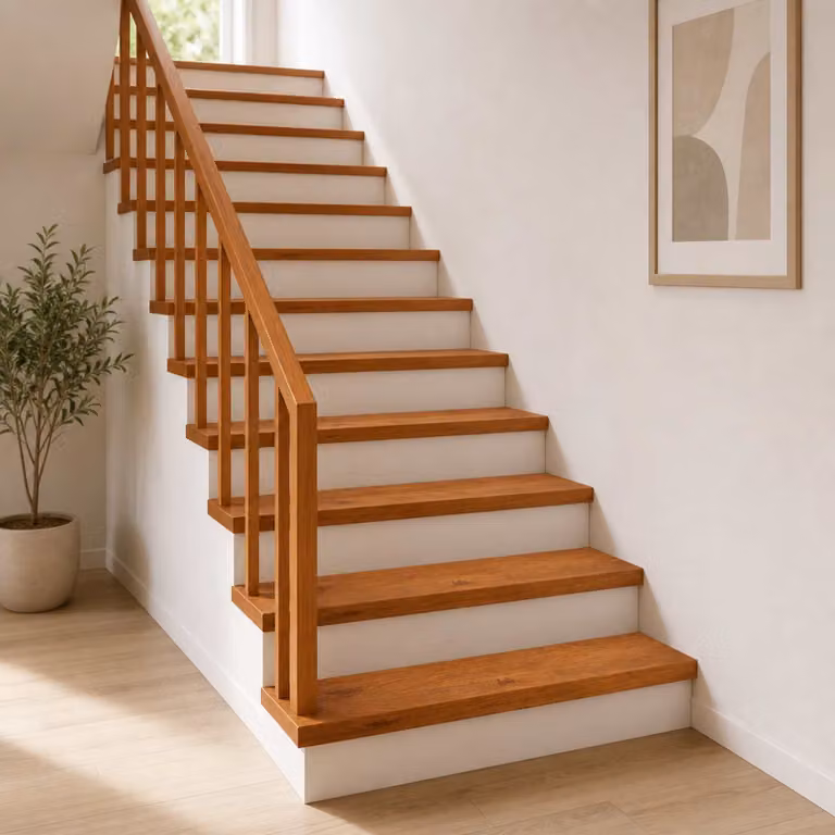 Set di 16 gradini per scale vidaXL in pietra naturale, colore marrone, L 100 x P 30 x H 2 cm