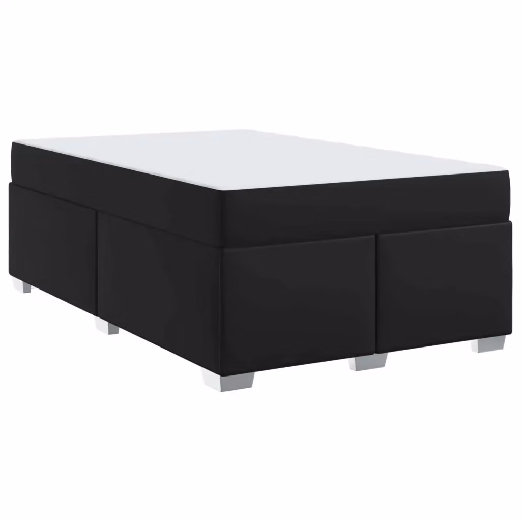 Struttura letto moderna vidaXL con materasso in tessuto nero L: 120 cm, P: 200 cm – 2