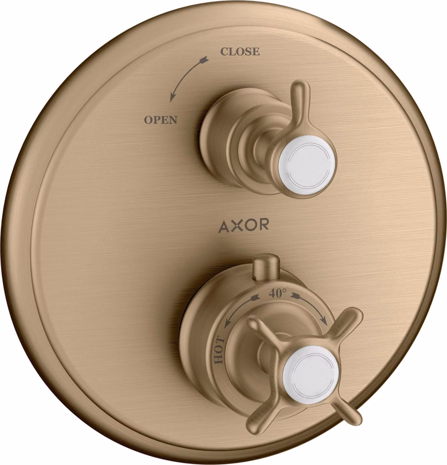 hansgrohe AXOR Thermostat Montreux encastré avec robinet d'arrêt,1 consommateur, 16800140, 16800140