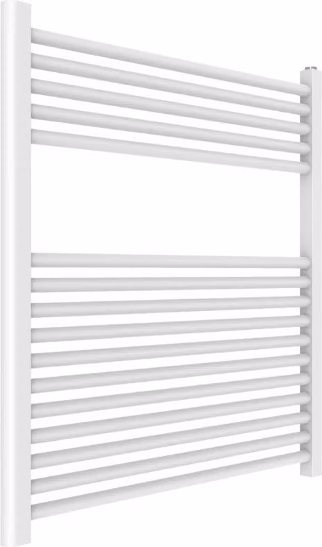 Termosifone bagno moderno 75x77 in acciaio bianco