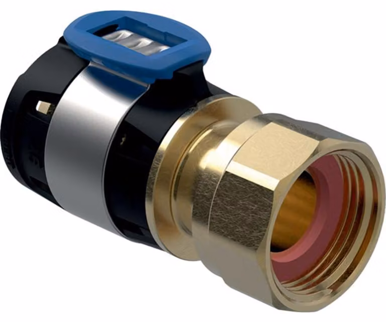 Geberit FlowFit transizione con dado per raccordo SiBr d25-G1 1/2