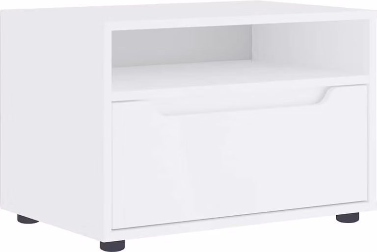 Mobile TV VISNES Bianco 60x40x38 cm in Legno Multistrato
