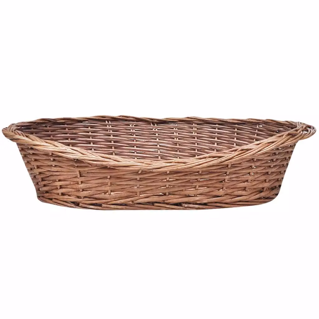 vidaXL Cestino per cani in vimini naturale 50 cm