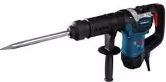 Martello demolitore Bosch GSH 5 SDS Max con potenza di 1100W e energia d'impatto di 7,5 J colore blu