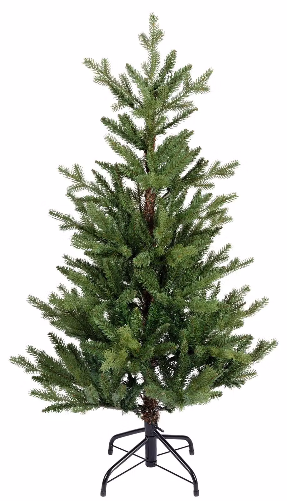 Albero di Natale decorativo, altezza 1,20 m, realizzato in PVC ignifugo
