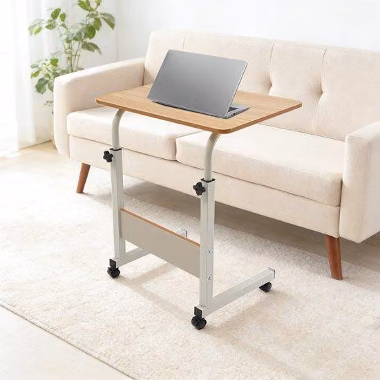 Tavolino in plastica per laptop - su ruote - regolabile - mobile - trasportabile