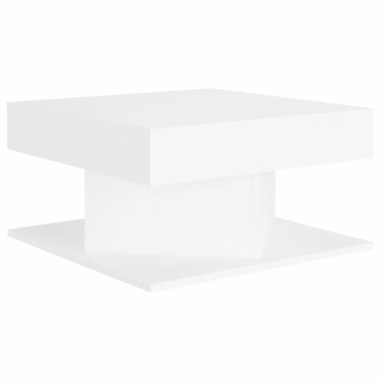 Tavolino da Salotto Bianco 57x57x30 cm in Legno Multistrato