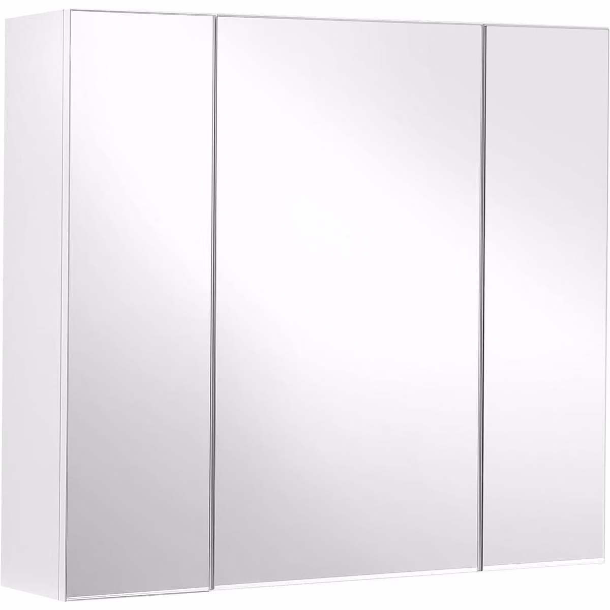 Mobiletto pensile da bagno con 3 ante a specchio