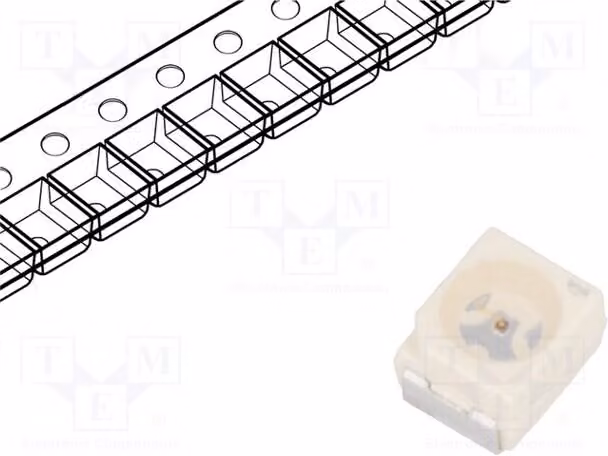 10 LED gialli, tecnologia SMD, da 90 a 355 mcd, lunghezza d'onda da 305 a 955 nm, dimensioni 3,4x3x2,1 mm, tipo LY T676-Q2T1-26, per applicazioni LED-D