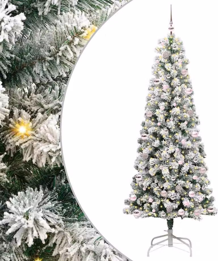 Albero di Natale Artificiale con Rami Pieghevoli 240 cm