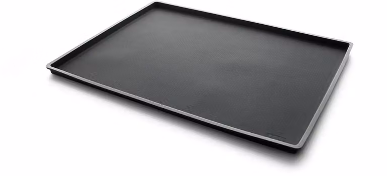 Foglio da Forno nero in silicone con bordo, dim. 40x30x1,2cm