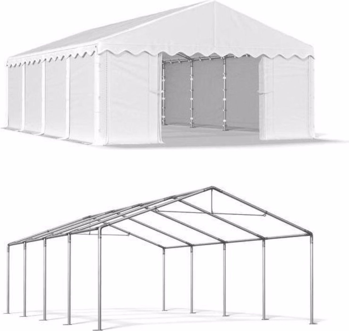 Tenda del magazzino estivo 4x8 Bianco SUMMER MPE