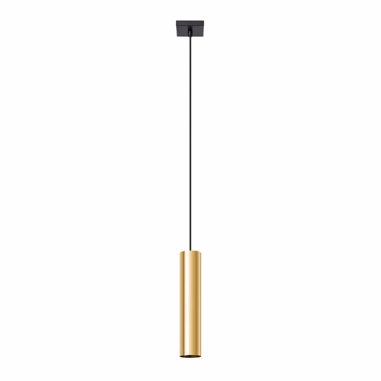 Lampada a sospensione LAGOS 1 oro lucido 1xGU10 10W acciaio 100x8x8cm Sollux Lighting