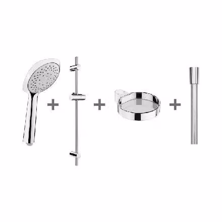 Jika Cubito Pure - Set doccia Cubito-N 130 mm, 4 getti, cromo H3651X00044731