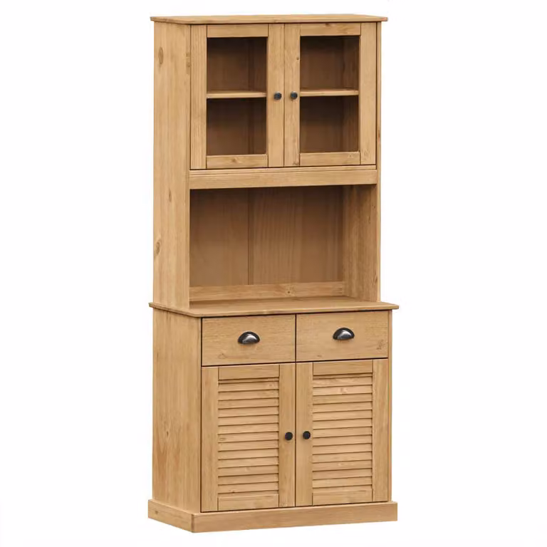 Credenza VIGO 78x40x175 cm in Legno Massello di Pino