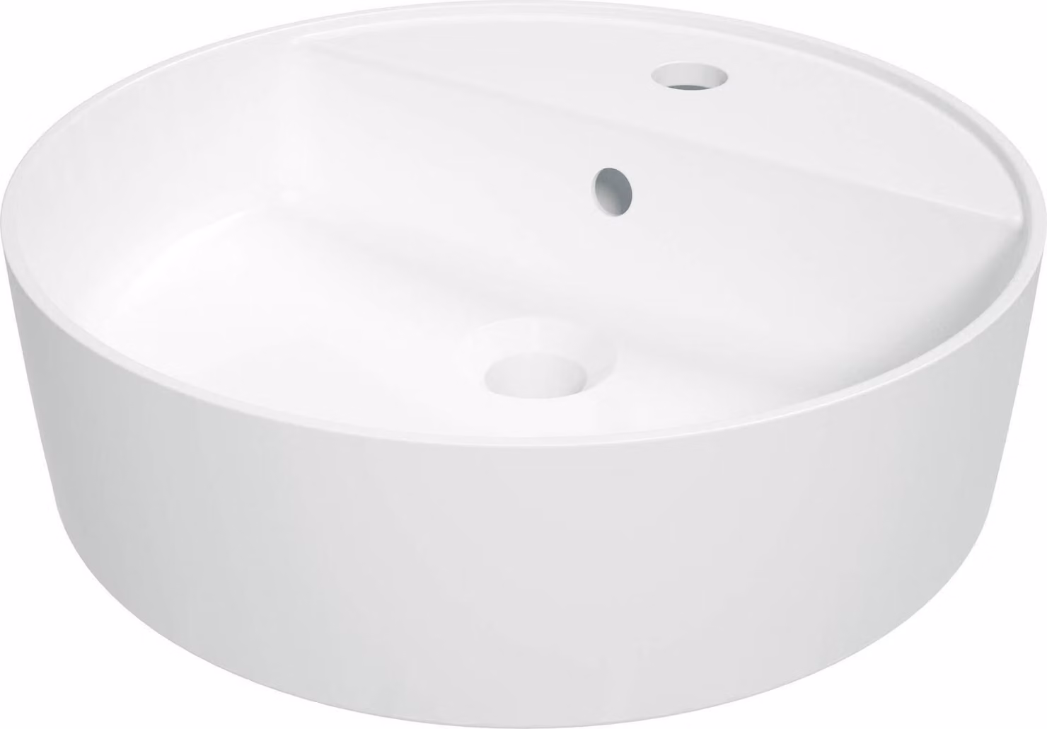 Lavabo con piano in Vetroceramica e spazio per un miscelatore