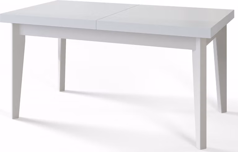 Tavolo da pranzo 200 cm / 300 cm, Tavolo allungabile, Tavolo da cucina, Tavolo da pranzo, Tavolo da soggiorno, Tavolo da camera, Tavolo moderno, Tavolo loft, Gambe bianche, Scandinavo, 200x100, Bianco
