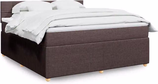 Letto Ibrido Moderno vidaXL con Materasso e Illuminazione Sotto il Letto L/P: 180 x 200 cm Marrone e Bianco – 1