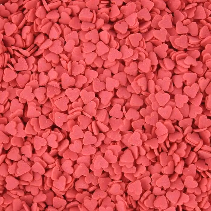 Zuccherini a forma di CUORINI ROSSI 50 g Konfetti