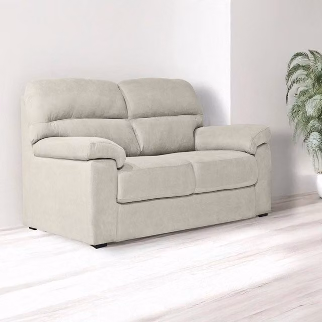 Divano 2 posti Alenda tessuto Roma05 colore beige 160x98x92h
