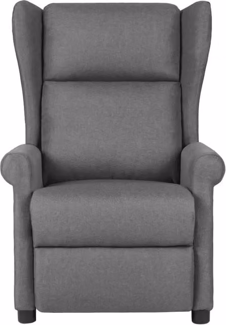 Poltrona Massaggiante in Tessuto Grigio Chiaro 348516