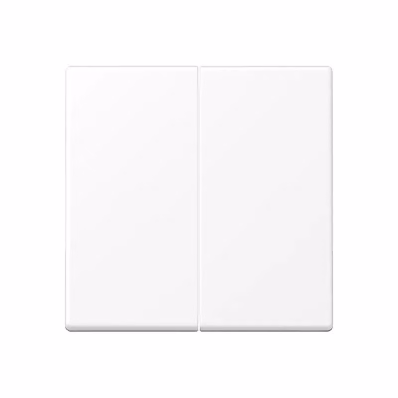 Jung Pulsante di comando doppio standard, termoplastica verniciata, Serie A, bianco neve opaco A1702BFWWM