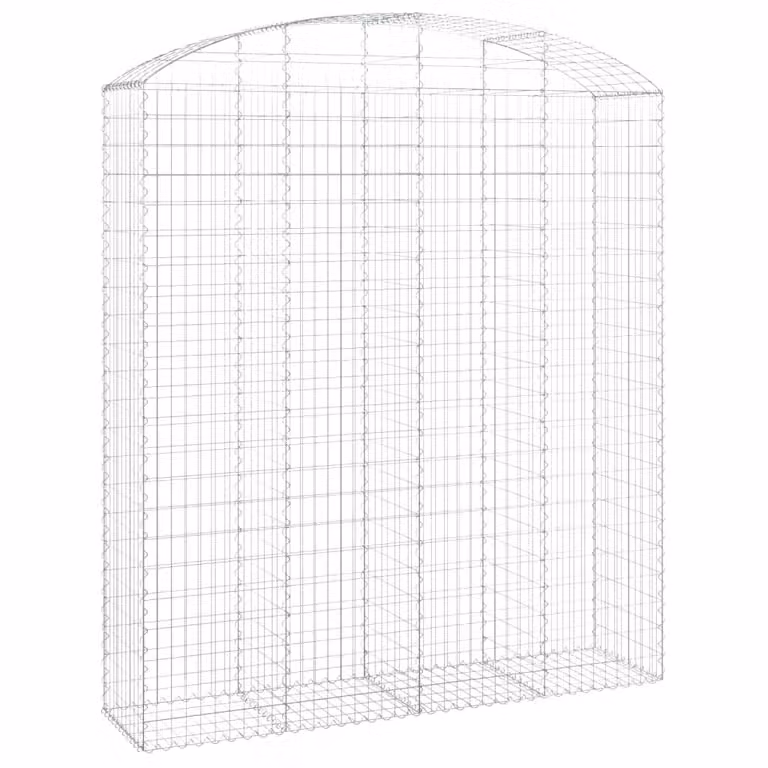 Cesto Gabbione ad Arco 200x50x220/240 cm Ferro Zincato
