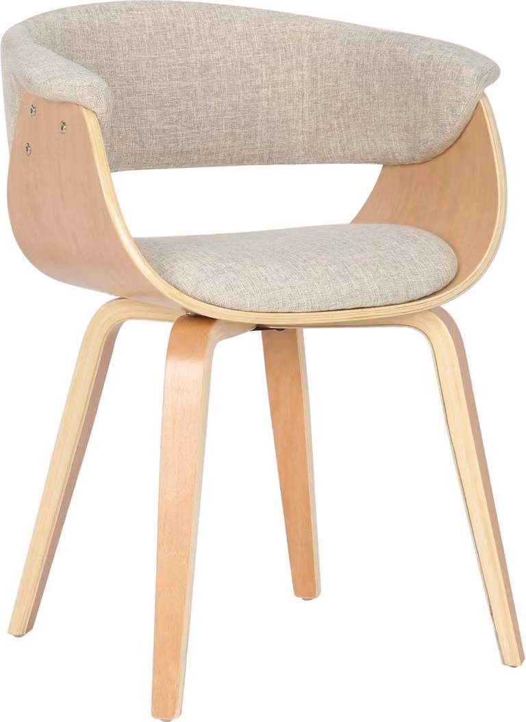 Sedia da pranzo - Sedia dal design moderno - Elevato comfort di seduta | Colore: Crema | Colore dell'abbigliamento: Naturale